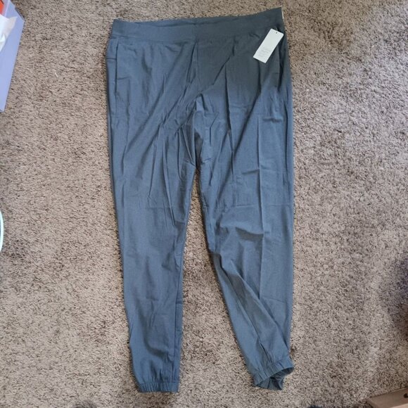 Mens Lightweight Run Pants -All In Motion -gray& Berry 2- Pack - Picture 2 of 7